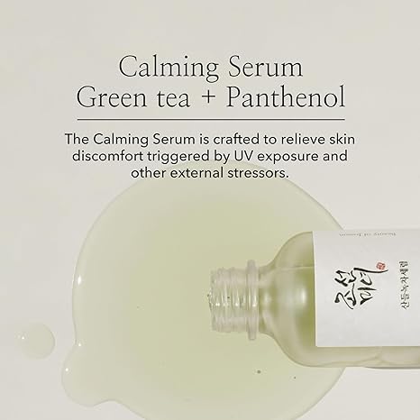 Beauty of Joseon Calming Serum Green Tea Panthenol Soothing, Moisturizing Sensitive, Acne-Prone, UV Irritated Skin, Daily Korean Skin Care for Men and Women, 30ml 1 fl.oz Open Limits