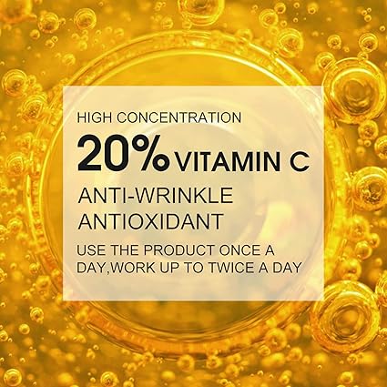 Premium 20% Vitamin C Serum For Face with Hyaluronic Acid, Retinol & Amino Acids