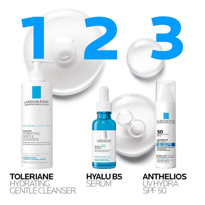 La Roche-Posay Hyalu B5 Pure Hyaluronic Acid Serum for Face, with Vitamin B5, Anti-Aging Serum for Fine Lines and Wrinkles, Hydrating Serum to Plump and Repair Dry Skin, Safe on Sensitive Skin Impression Wear