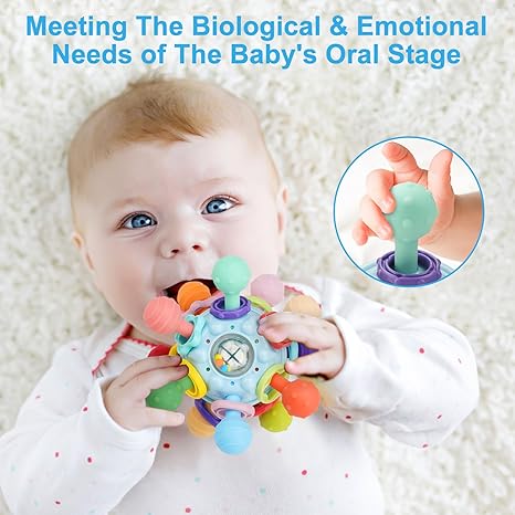 TOHIBEE Baby Montessori Sensory Toys for 0-6 6-12 Months, Food Grade Teething Toys for Babies 0 3 6 9 12 18 Months, Newborn Infant Learning Developmental Toys Gifts for 1 2 Year Old Boys Girls Open Limits