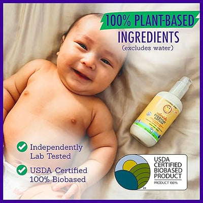 California Baby Calendula Lotion | 100% Plant-Based | Very Soothing Baby Lotion for Sensitive Skin | Lavender Kids Lotion | Allergy Friendly | Organic Calendula + Aloe Vera | 251 mL / 8.5 oz Open Limits