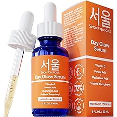 SeoulCeuticals Korean Skin Care 20% Vitamin C Hyaluronic Acid Serum + CE Ferulic Acid - Potent Anti Aging, Anti Wrinkle Korean Beauty 1oz