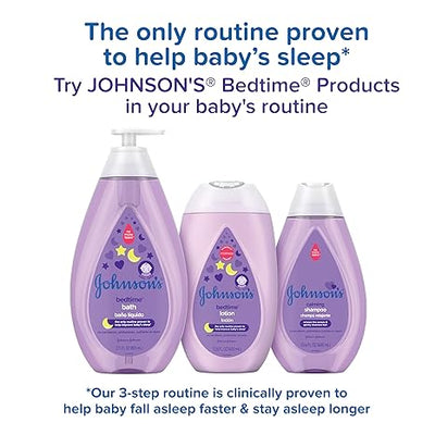 Johnson's Sleepy Time Bedtime Baby Gift Set with Relaxing NaturalCalm Aromas, Bedtime Baby Bath Shampoo, Wash & Lotion Essentials, Hypoallergenic & Paraben-Free, 4 Items Open Limits