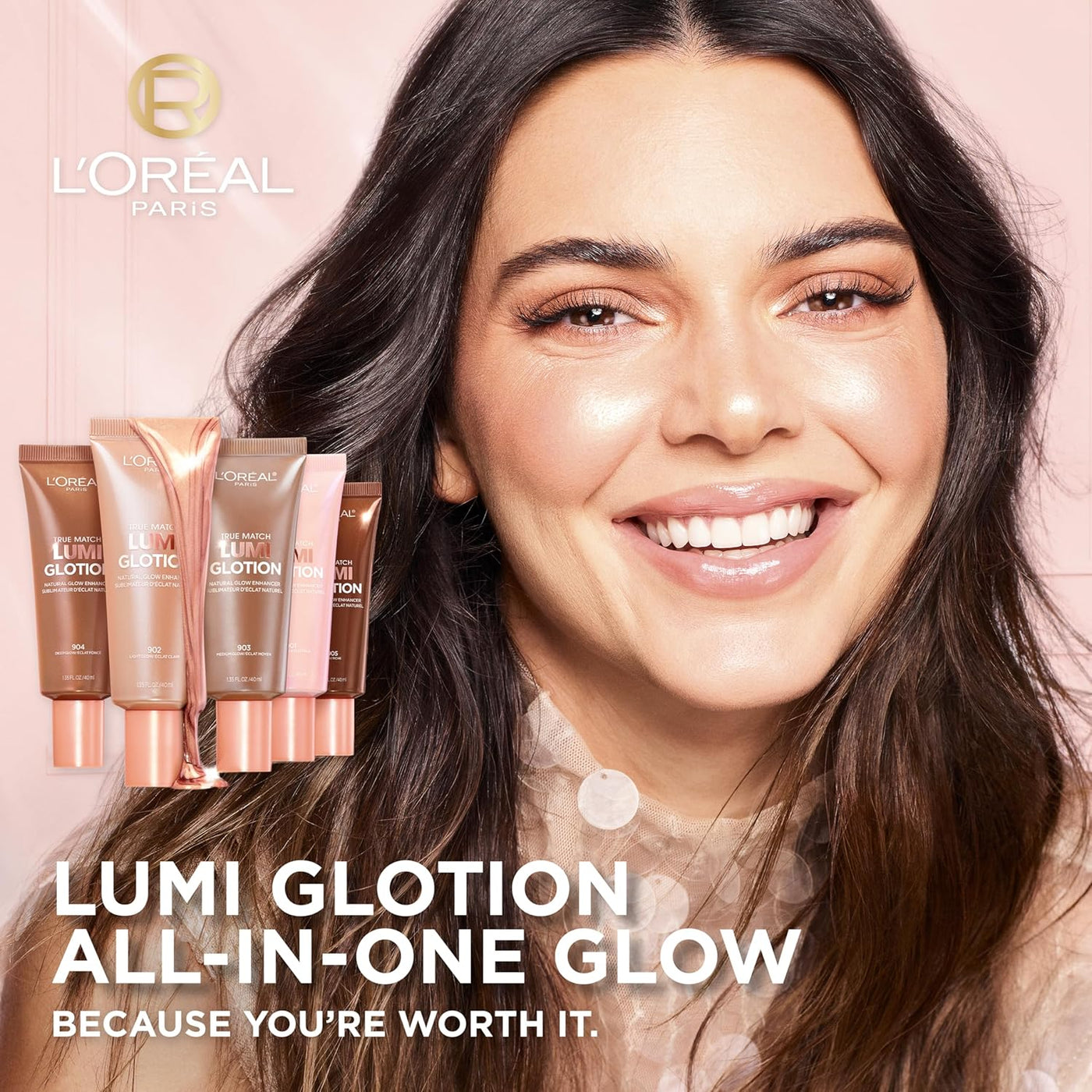 L'Oreal Paris Makeup True Match Lumi Glotion, Natural Glow Enhancer, Illuminator Highlighter, Bronzing Drops For a Sun-Kissed Glow, 902 Light Impression Wear