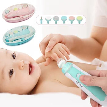 Baby Electric Nail Trimmer Kid Nail Polisher Tool Baby Care Multifunctional Fingernail Cutter Trimmer Infant Manicure Set