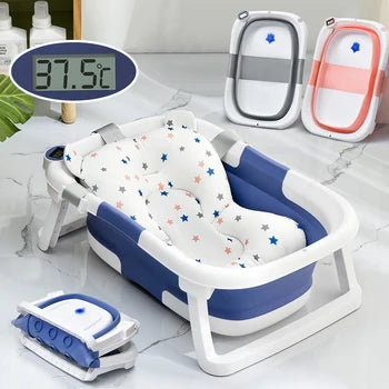 New Design Kids Foldable Bath Temperature Sensing tub for Born Baby Small Tub Products